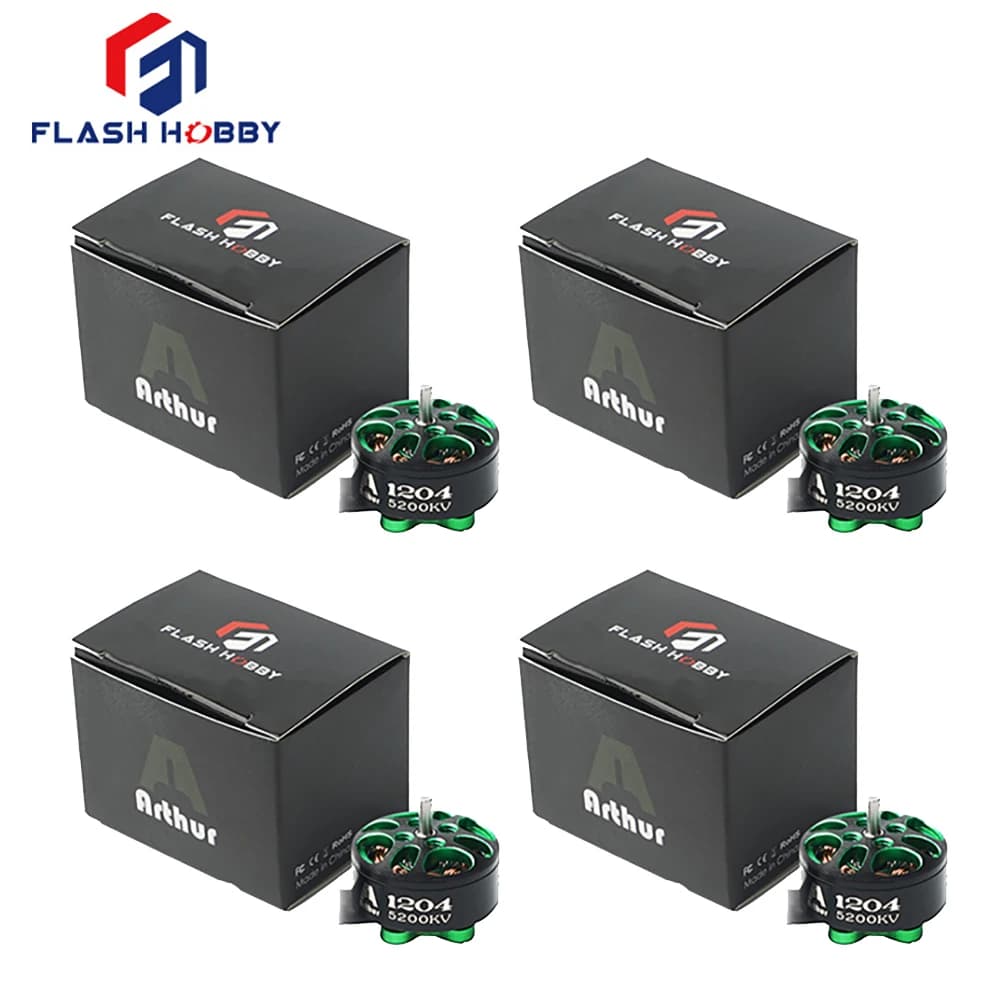 FLASH HOBBY A1204 1204 2500KV 3100KV 5200KV 2-4S Micro Brushless Motor For FPV Racing Drone Mini Multirotor
