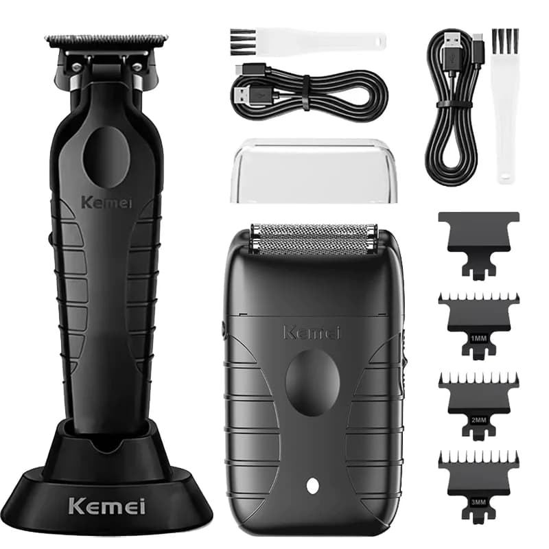 Kemei KM-2299 KM-T95 Tagliacapelli Professionale Elettrico con Display LCD per Uomo