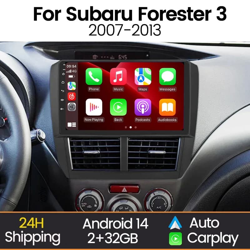 MEKEDE Android Carplay Autoradio Per Subaru Forester 3 SH 2007-2013 Per Impreza GH GE Auto Video Multimedia Autoradio