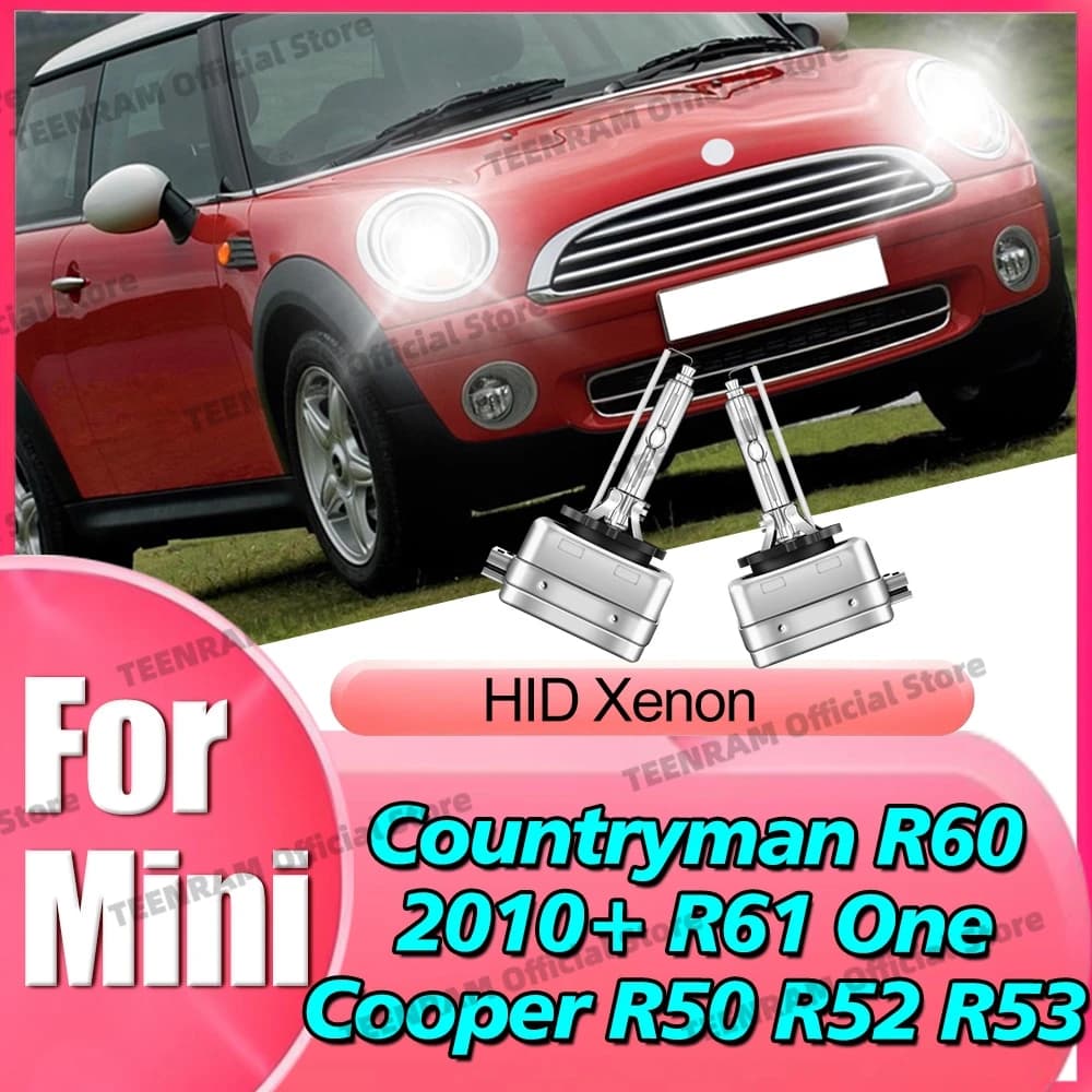 2x Fari Xenon HID da 35W D1S D1 6000K 8000K 10000K per Mini Countryman R60 2010-2024 R61 One Cooper R50 R52 R53