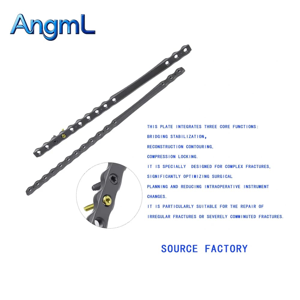 1PC 2.0/2.4/3.5mm Titanium Bridging Reconstruction Locking Plate ,Implants in pets,Orthopedic Surgical Consumable，Pet Supplies