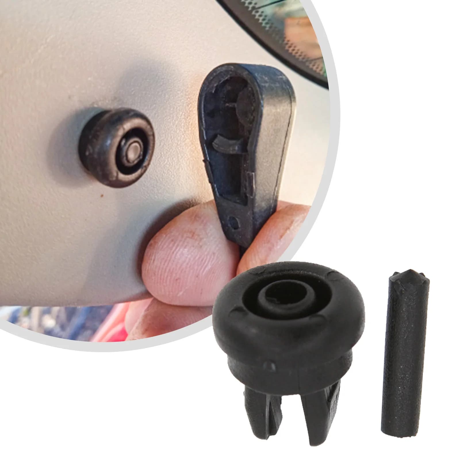 2Pcs for Nissan Qashqai Dualis J10 J11 Note E11 Rogue Sport Rear Boot Trunk Parcel Shelf String Hanger Clips 79916JD00A