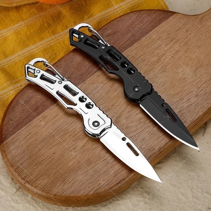 Stainless steel fruit kitchen knife with anti slip handle Foldable pocket knife for kitchen supplies for home