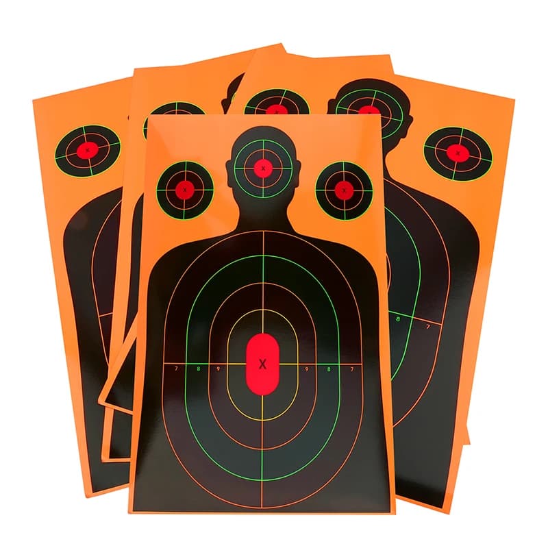 10 PZ 12*18 pollici Tiro Con L'arco Bersaglio Carta Silhouette Splatter per Arco Freccia Campo di Tiro Formazione Tiro Al Bersaglio Accessorio di Carta