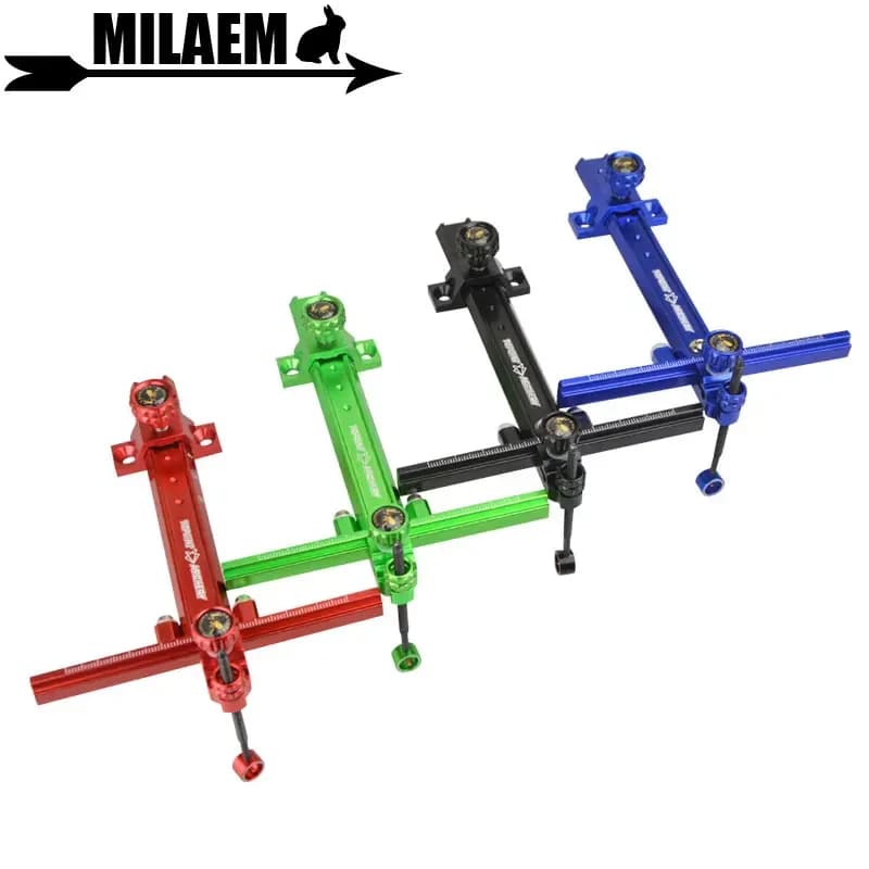 Tiro con l'arco Arco ricurvo Mirino da tiro a forma di T Mirino regolabile con accessori da tiro con perno in fibra ottica da 0,05999 "