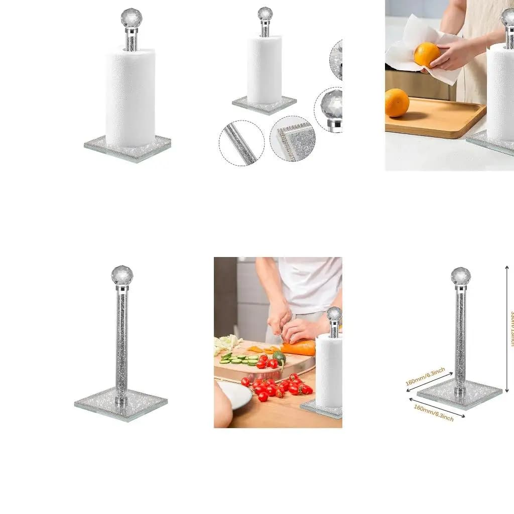 Portatovaglioli da appoggio Portarotolo carta Portarotolo in plastica da cucina Portarotolo per carta igienica con base per
