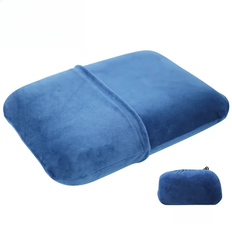 Cuscino da campeggio in memory foam per viaggi all'aperto Cuscino per pisolino portatile con cuscino leggero e compresso per escursioni in auto da ufficio