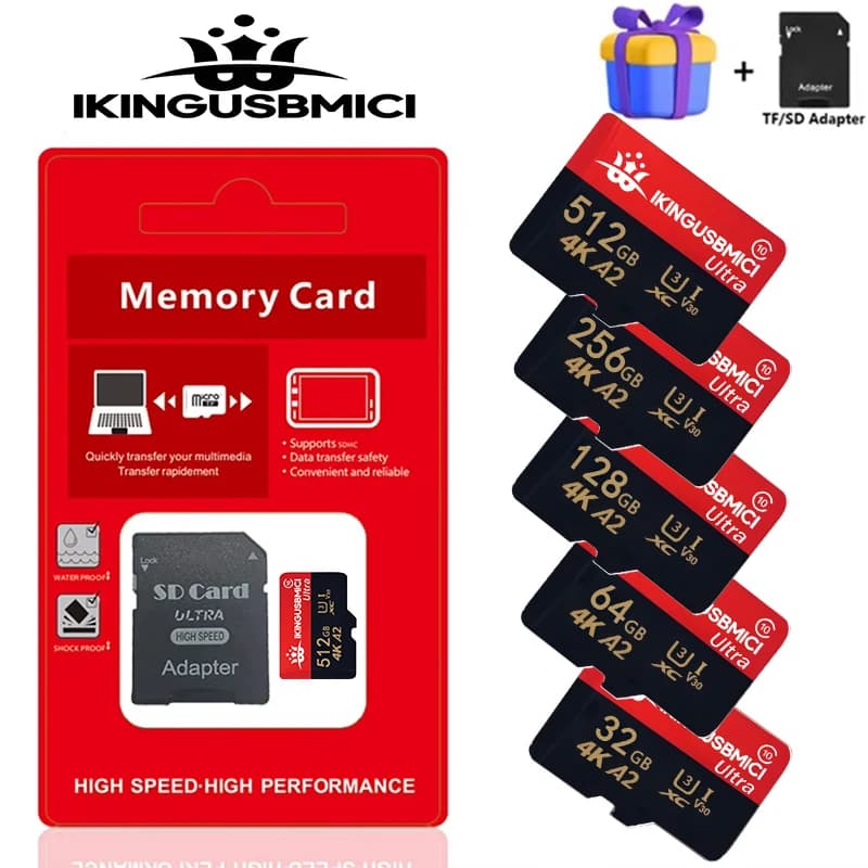 Drone-Specific Micro SD Card SDXC A2 4K V30 U 3 64GB 512GB 256GB 8GB Read 205MB/s TF Memory Cards for DJI UAV