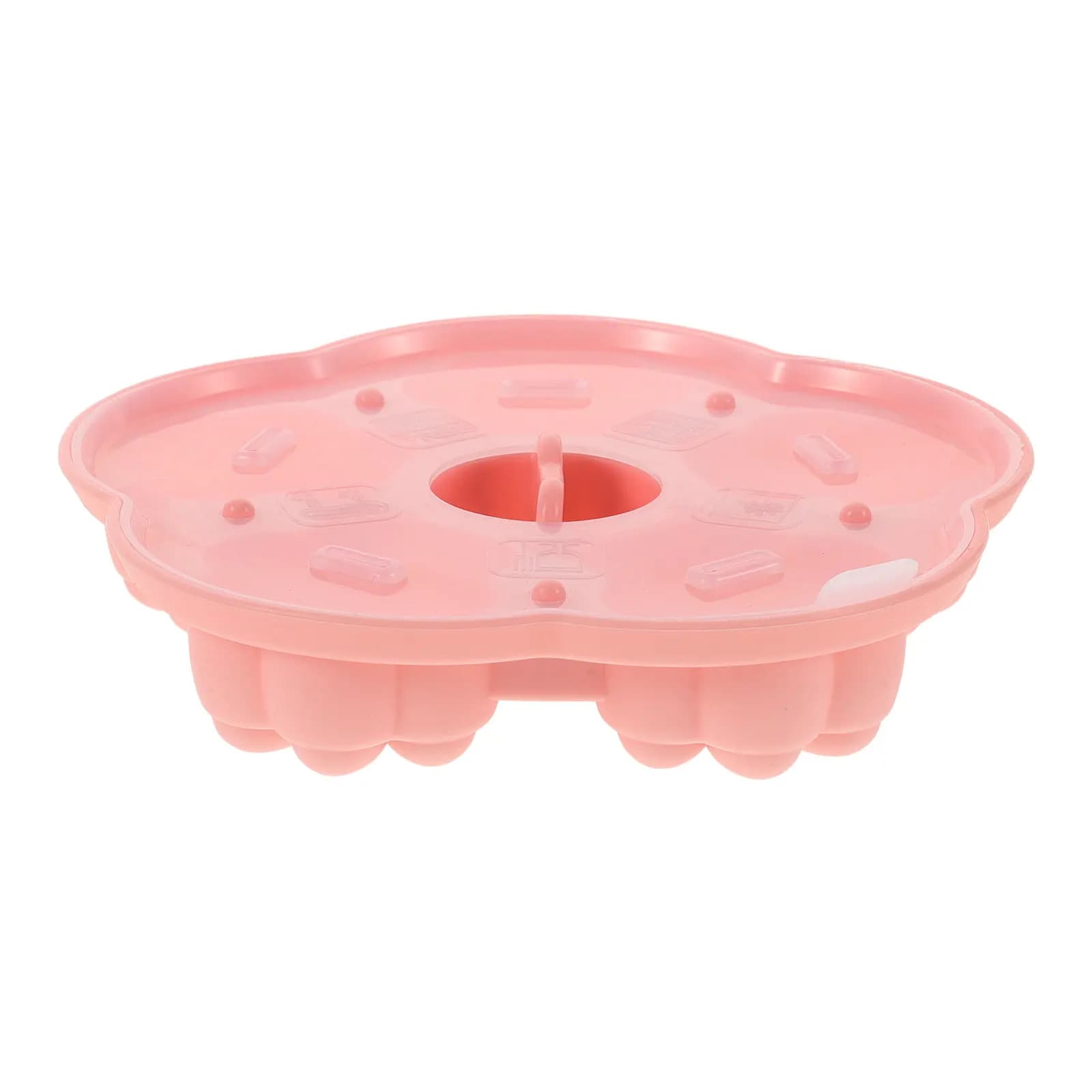 Contenitore in Silicone per Alimenti per Bambini, Rosa, Multifunzionale, Vassoio per Cibi al Vapore, Coperchio a Forma di Gatto, Stampo Sicuro per Cubetti di Ghiaccio e Gelatina