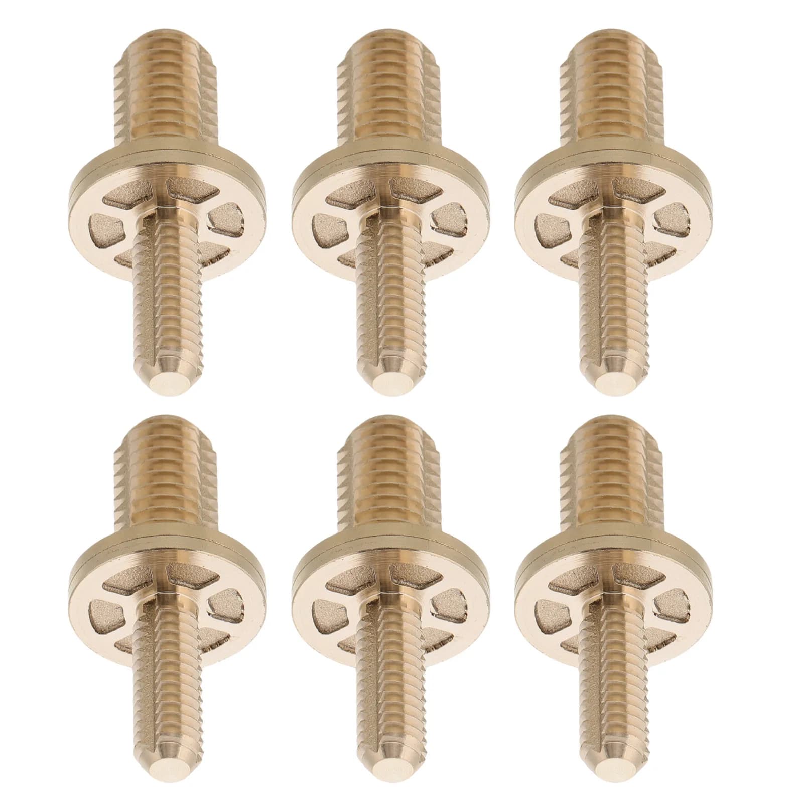 6 Pezzi Viti di Giunzione in Ottone per Stecche da Biliardo, Filettatura Standard, Parti di Ricambio per Estensioni di Stecche da Biliardo, Accessori per Tavoli da Biliardo
