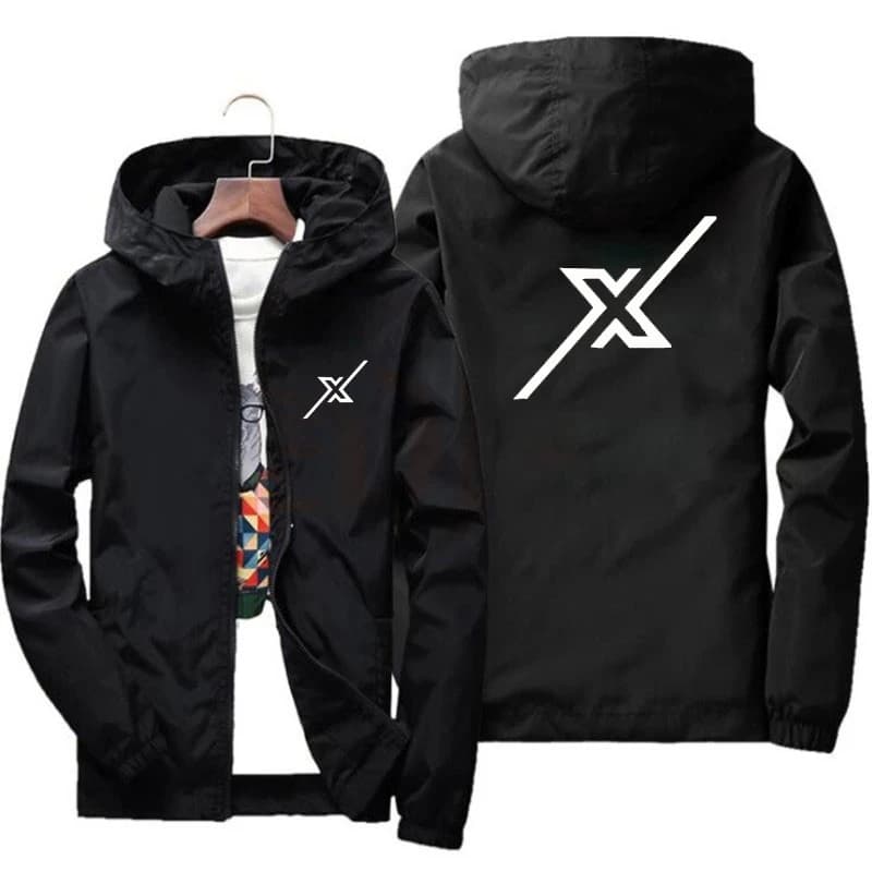 Cerniera con cappuccio stampata da uomo cerniera casual abbigliamento sportivo antivento abbigliamento sportivo giacca alla moda cappotto da uomo di grandi dimensioni s-7XL