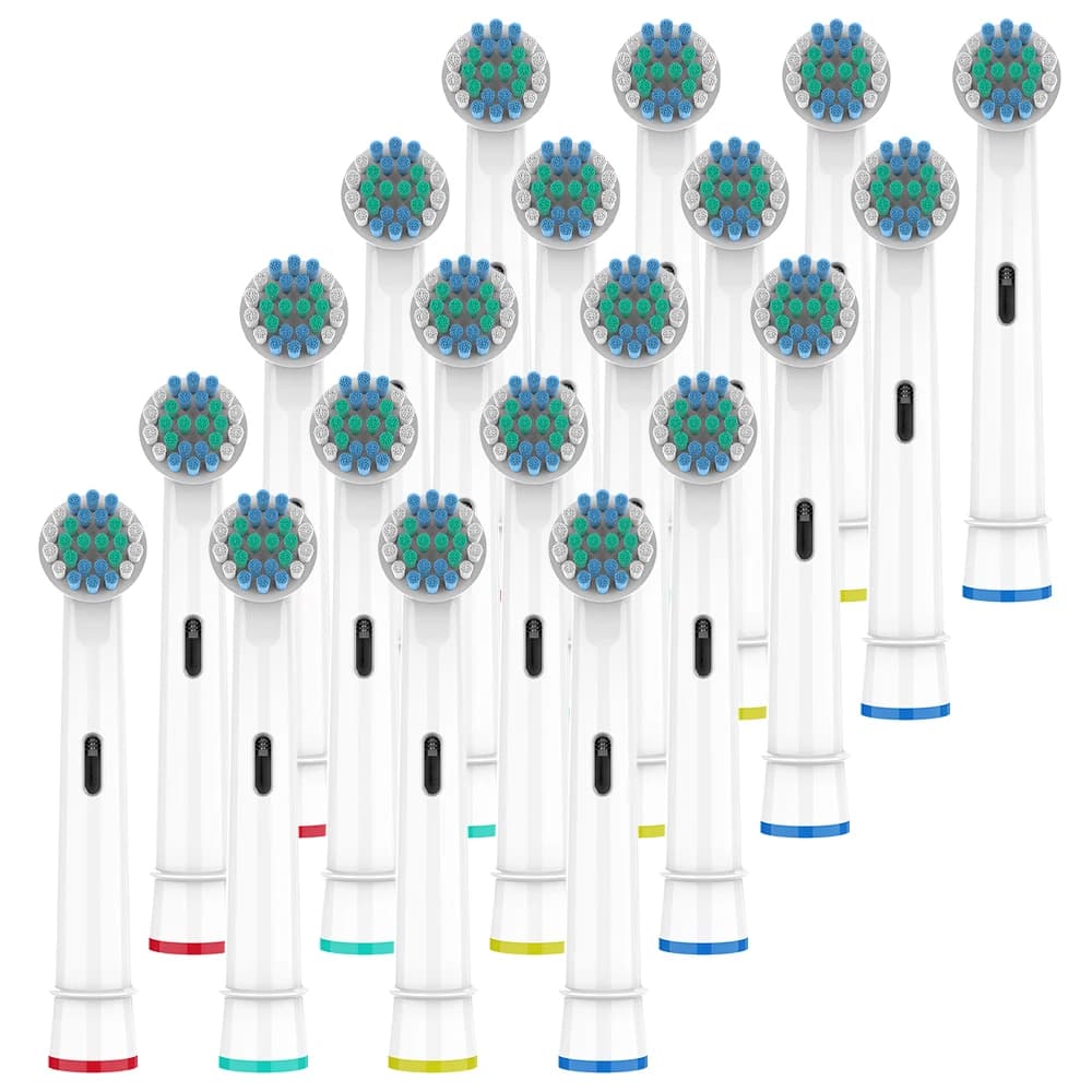 Replacement heads compatible with Oral B electric toothbrush, Pro 1000 500 toothbrush heads (packing 4/8/12/20)
