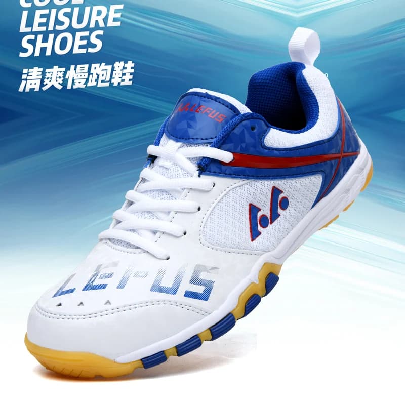 Lefus Scarpe da ping pong di marca Scarpe da ginnastica da allenamento per badminton Sport Uomo Donna Calzature sportive Antiscivolo resistenti all'usura