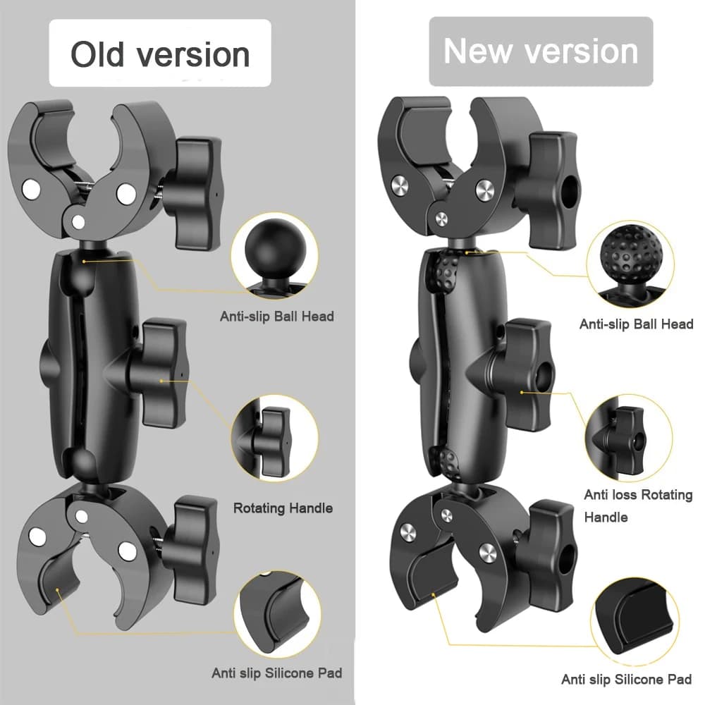 Versione di aggiornamento per Insta360 One X2 X3 Staffa a doppia clip per bicicletta da moto per GoPro 12 11 9 Accessorio per fotocamera autoadesiva per bici