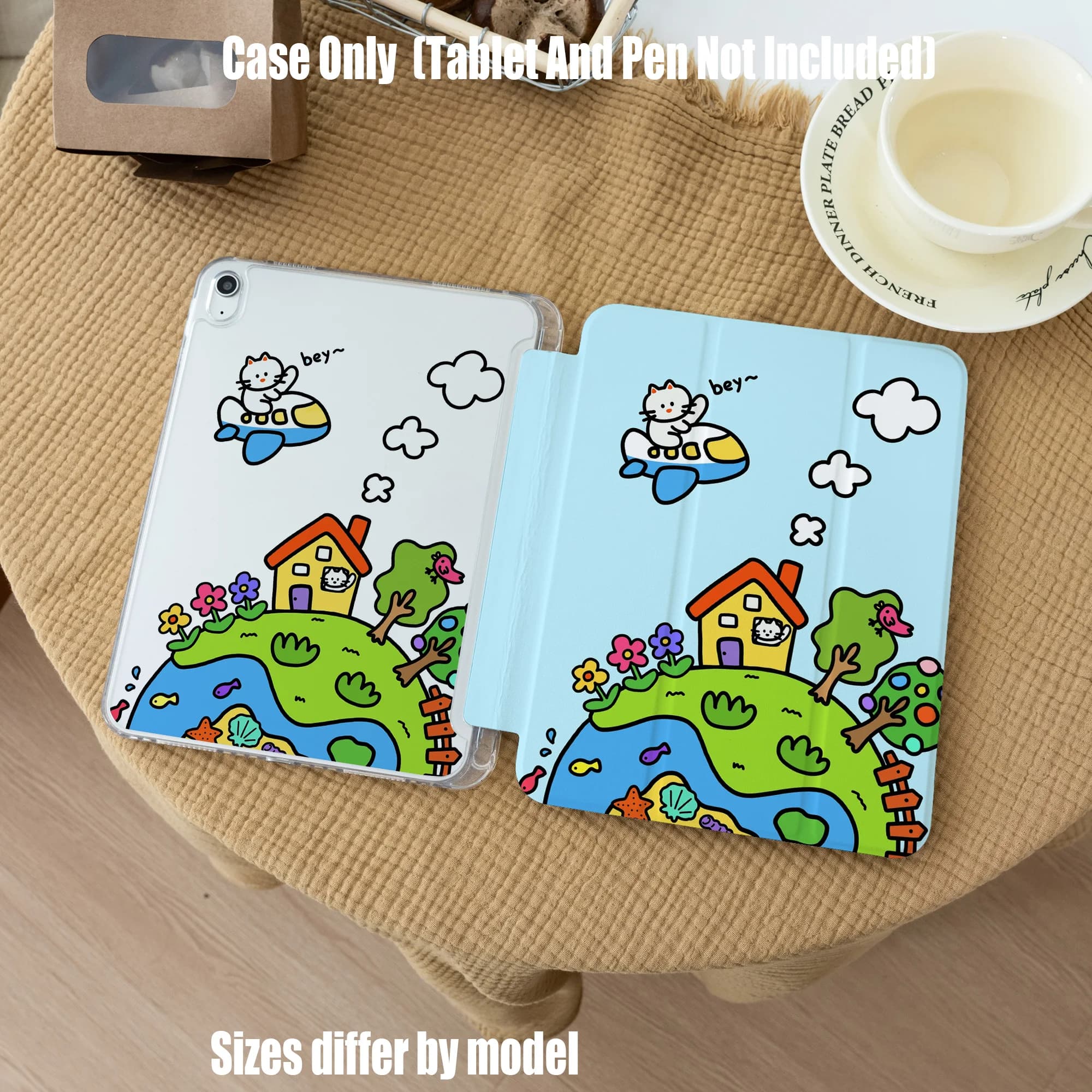 Premium TPU Tablet Case for Samsung and Apple All Models Slim Fit Protective Cover，Shockproof Lightweight Durable
