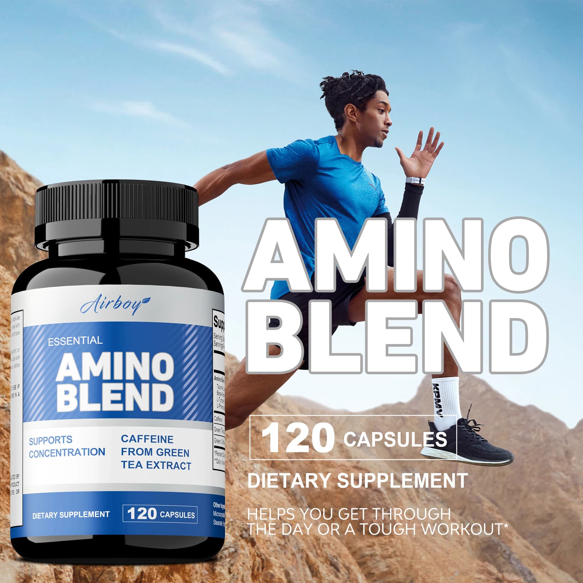 Capsule di aminoacidi: per aiutare il recupero e la crescita dei muscoli, promuovere la sintesi proteica, aumentare i livelli di energia, potenziare l'energia