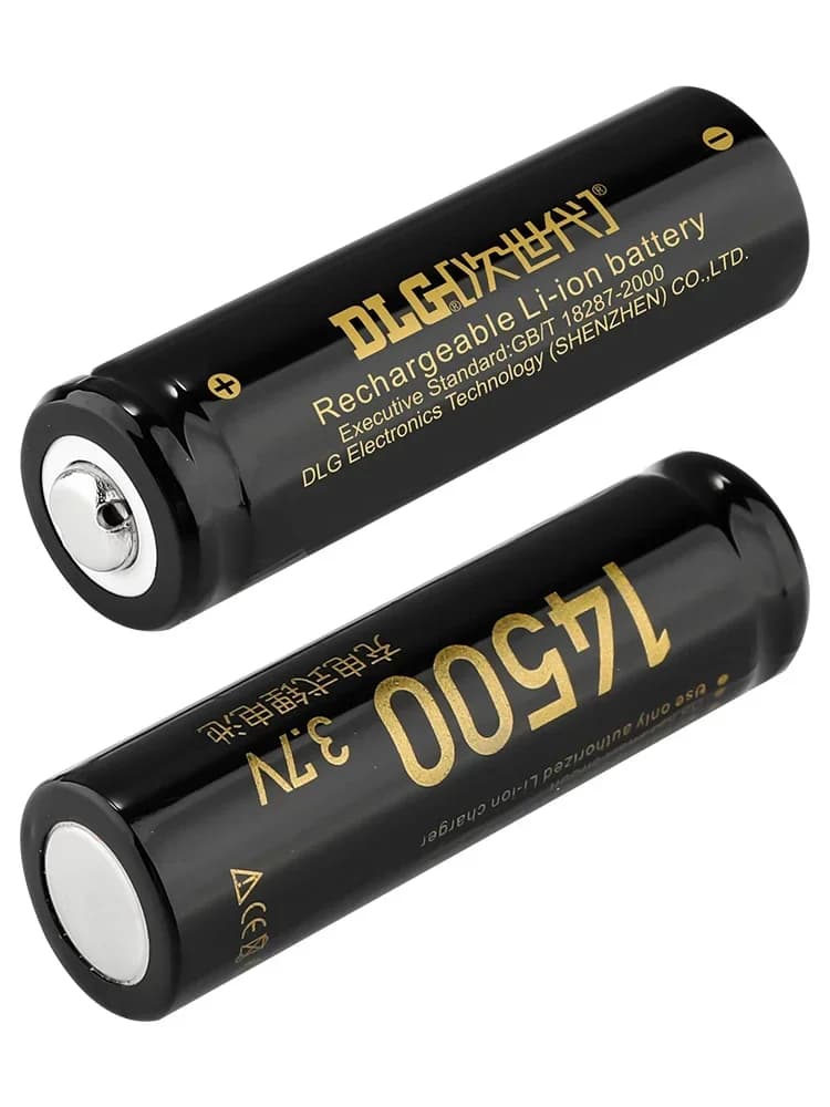 Batteria ricaricabile agli ioni di litio AA DLGpower 14500 850mAh 3.7V batterie per aerei RC Torce elettriche Giocattoli Rilevatori di fumo