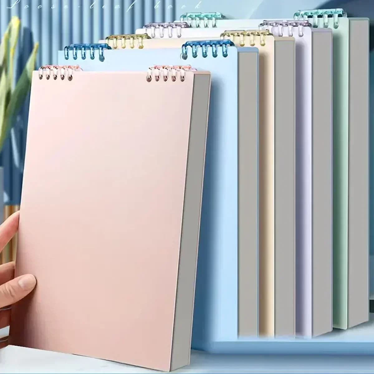 Quaderno a spirale A5 da 1 pezzo - 60 fogli di carta spessa, raccoglitore a fogli mobili con pagine a righe, quaderni per forniture da ufficio per la pianificazione del budget