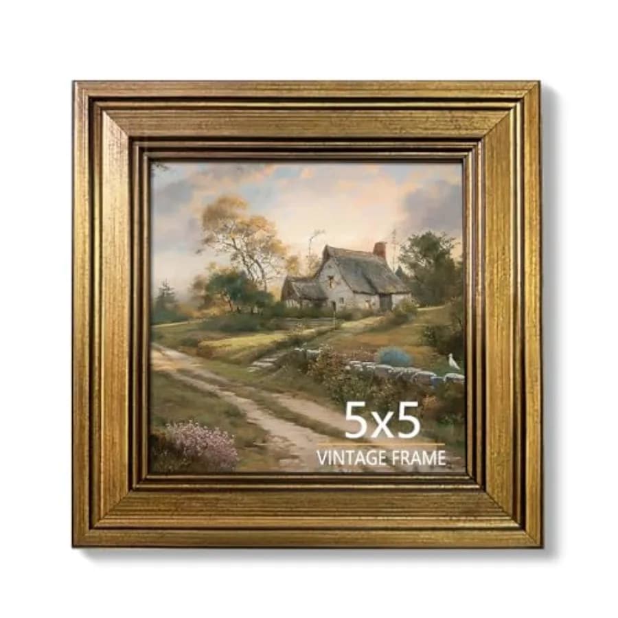 Picture Frame Vintage - Vintage Picture Frames for Tabletop and Wall Mount, 8 x 10 Photo Frame for Living Room, Bedroom, Office