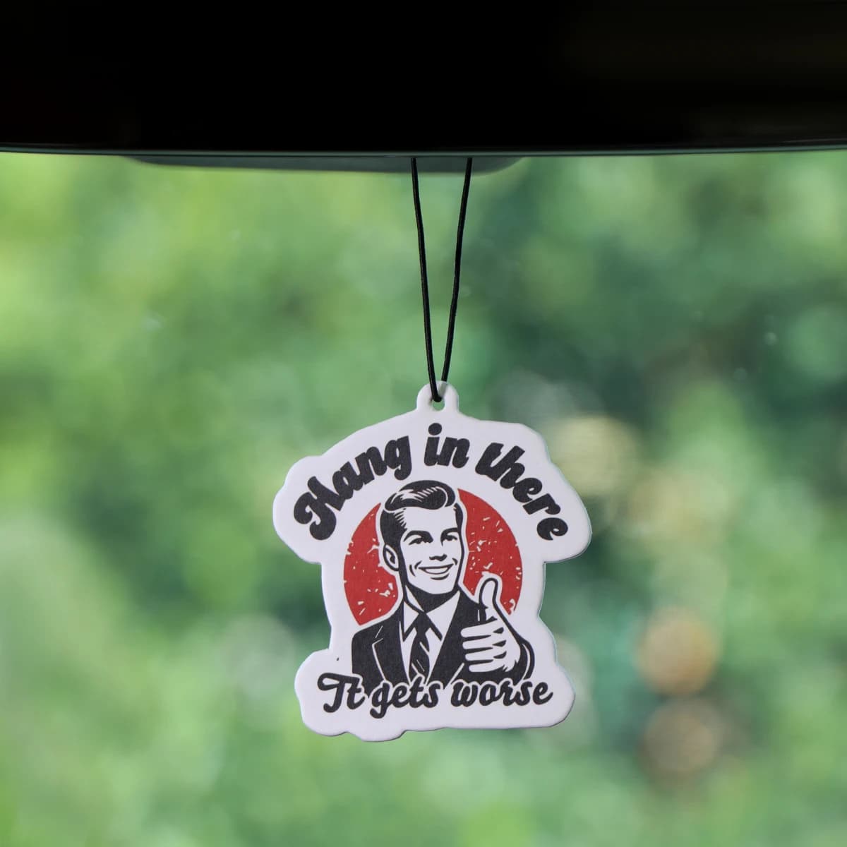 Hang In There Is Worse Compresse per aromaterapia per auto Ciondolo profumato per auto Deodorante per ambienti Specchietto retrovisore Decorazione da appendere