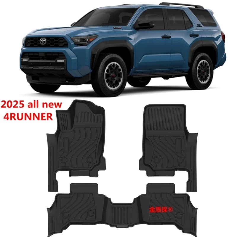 Utilizzare per il nuovo 2025 TOYOTA 4RUNNER auto personalizzata Tappetino per piedi in TPE per tutte le stagioni Set completo Trim per adattarsi per tappetino impermeabile 4runner
