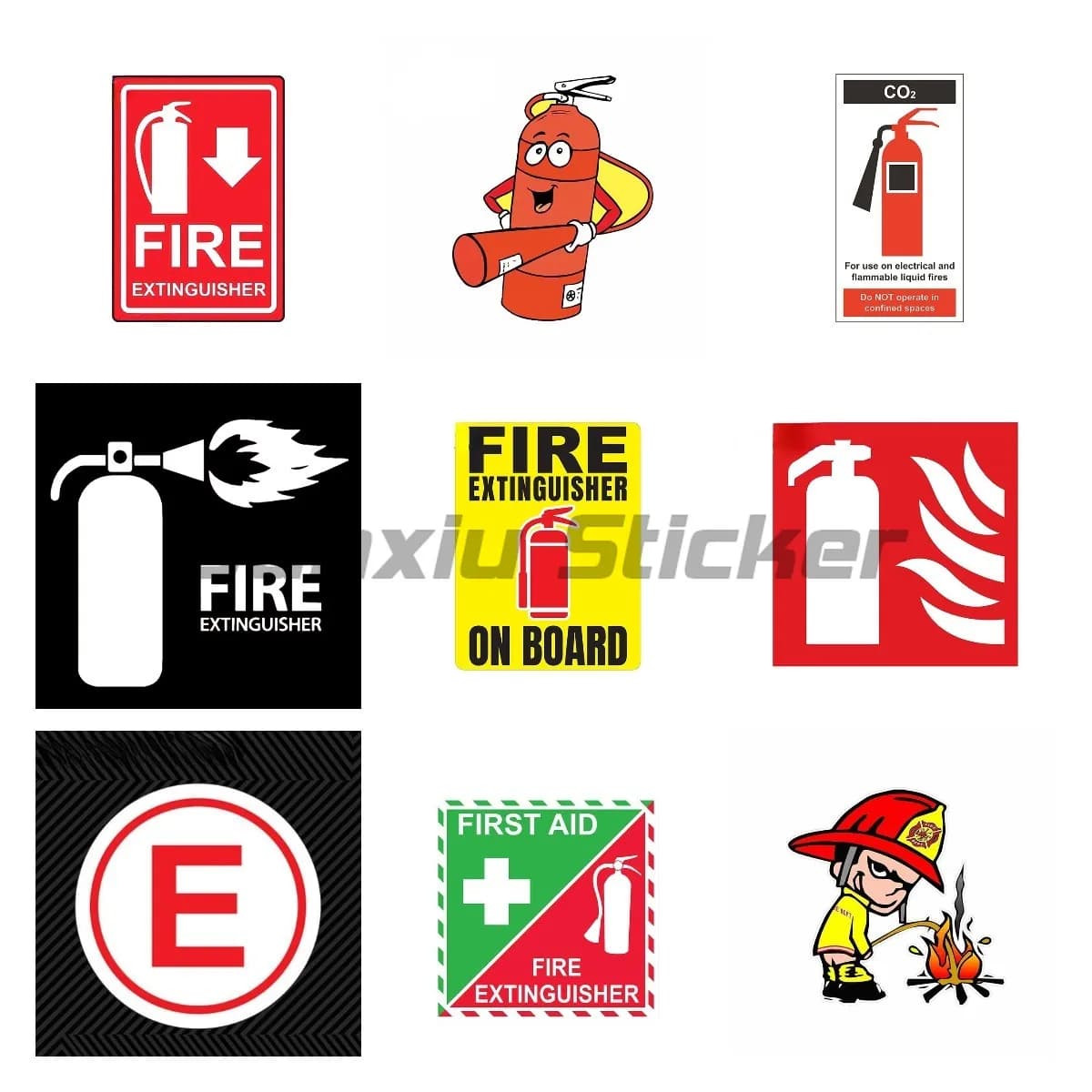 Adesivi di Primo Soccorso per Auto, Camion, Kit di Sicurezza Veicolare, Decalcomanie per Corse