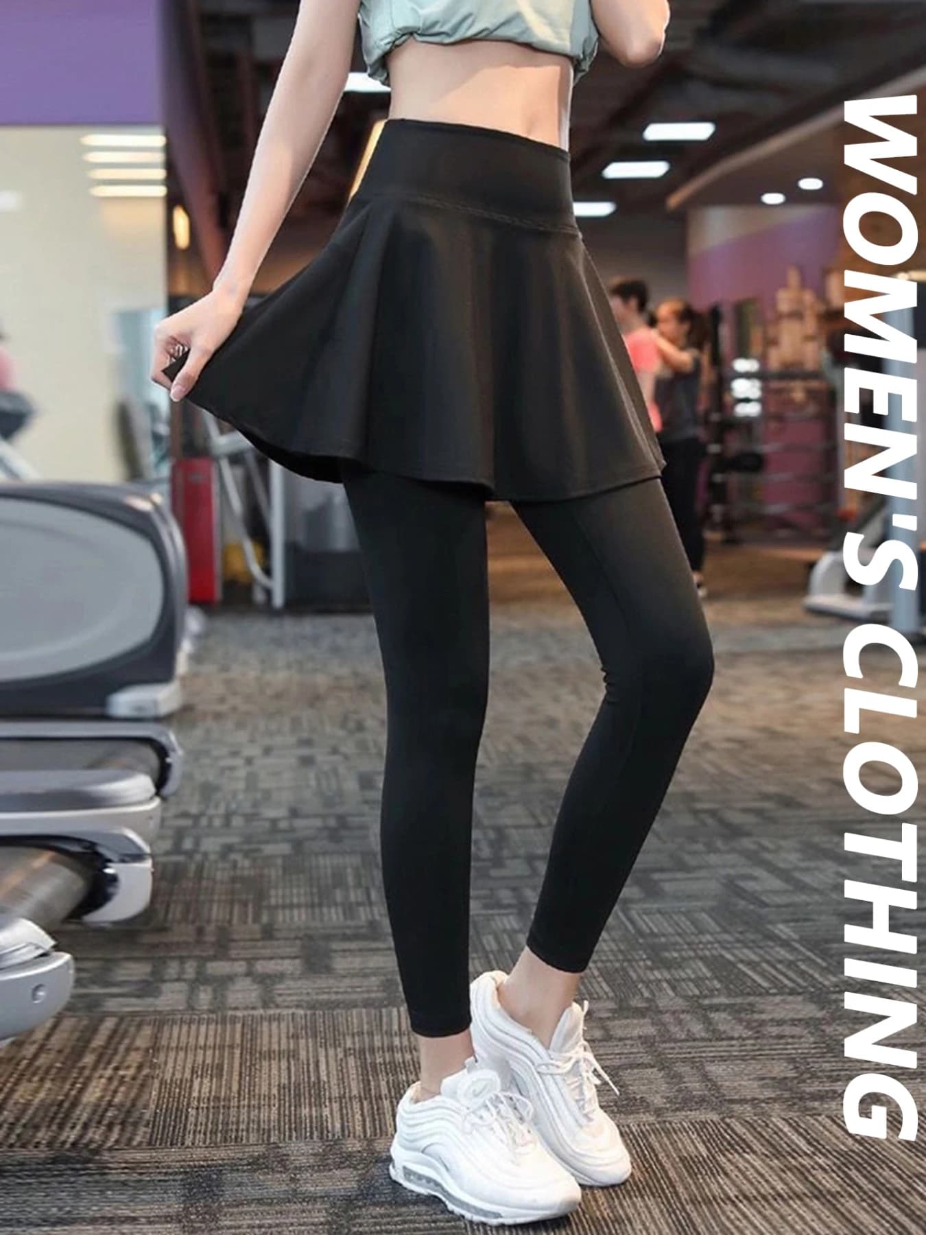 Gonna sportiva da donna Casual a vita alta Palestra Corsa Fitness Ciclismo Gonna casual Golf Tennis Fitness Comoda