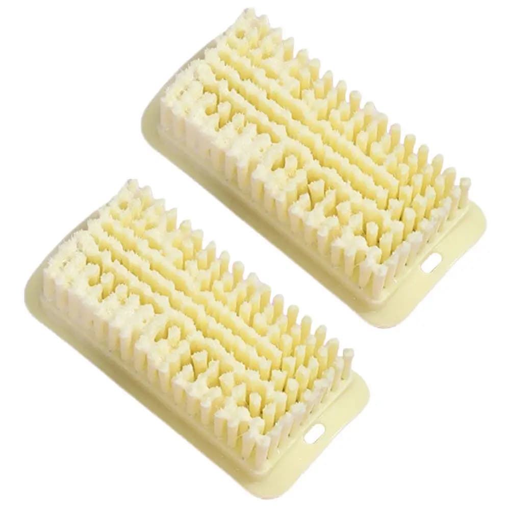 2 spazzole per la pulizia delicate ma resistenti, con setole morbide, per scarpe, vestiti, lavanderia, pavimenti, vasche da bagno, spazzole per la pulizia, uso domestico, portatili