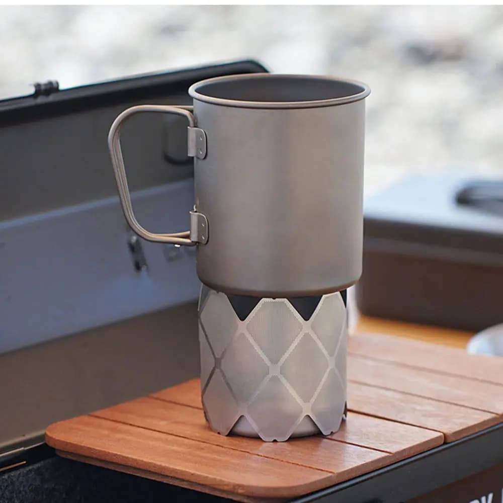 Camping Alcohol Cooking Windscreen Stainless Steel Outdoor Cooking Windshield Portable Alcohol Stove for Outdoor Camping Excursions