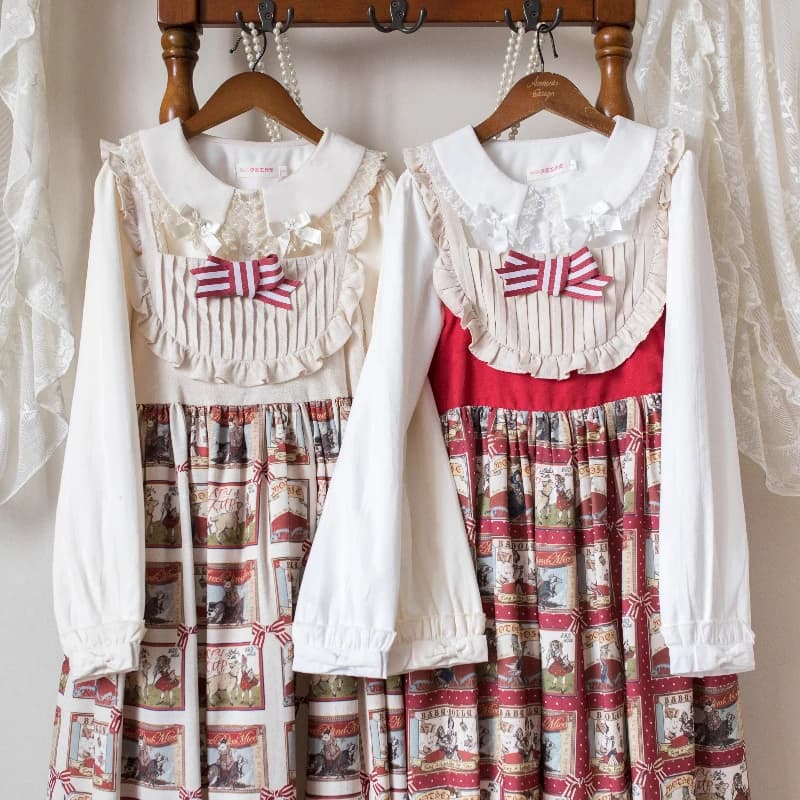 Dolce pizzo volant colletto alla Peter Pan manica lunga Loliita camicette top giapponese Harajuku Y2k arco principessa camicie carino Blusa Femme