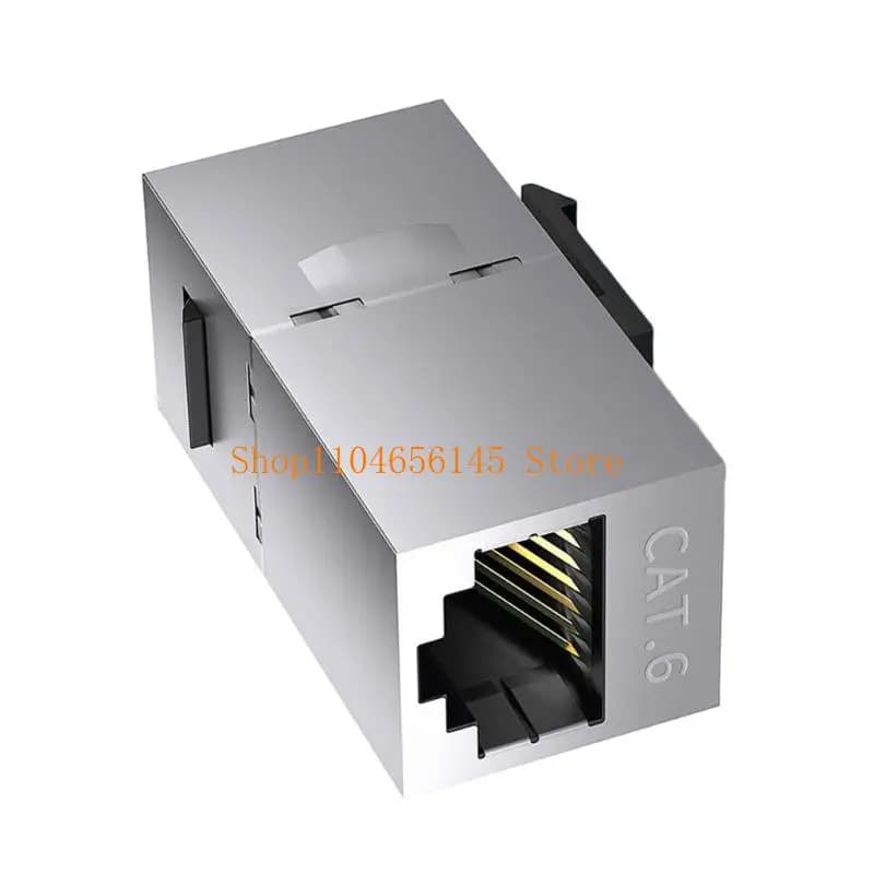 Connettori RJ45 Compatamente Schermati, Accoppiatori RJ45 per Trasferimento Dati a 10Gbps, per Estensione di Pannelli di Rete e Gestione Cavi