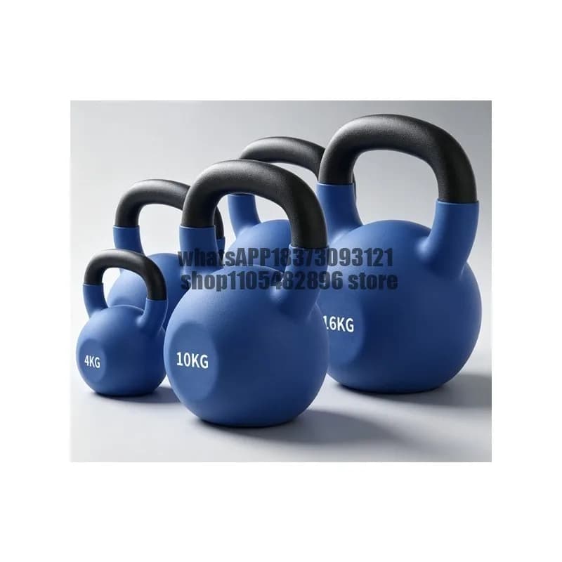 Cast iron solid kettlebell women's fitness home practice hip legs weight loss men's pot dumbbell dipping equipment