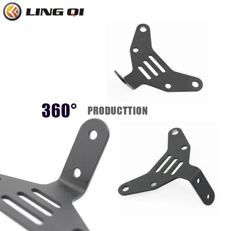 LINGQI Metal Brake Rear Grid Bracket Suitable for rear lights for cross bike Light Bee XS with plate bracket