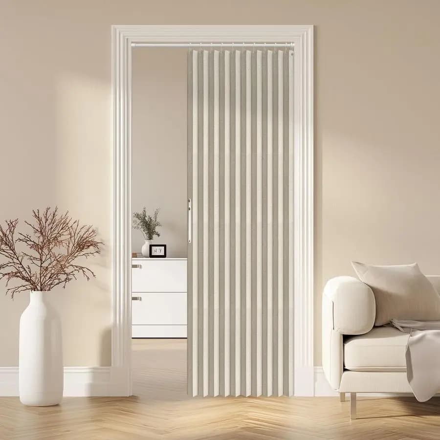 100% Dark Magnetic Tent for Door, Interior accordion doors, Wardrobe doors, Invisible Bedroom Tent