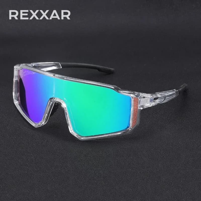 Fashion REXXAR Cycling Glasses, Bicycle and Baseball Sunglasses, UV400 Protection, MTB Sports Glasses for Men and Women, Cycling Sunglasses
