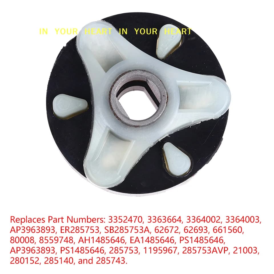 Kit di accoppiamento motore lavatrice 285753A di ricambio compatibile con Maytag Roper