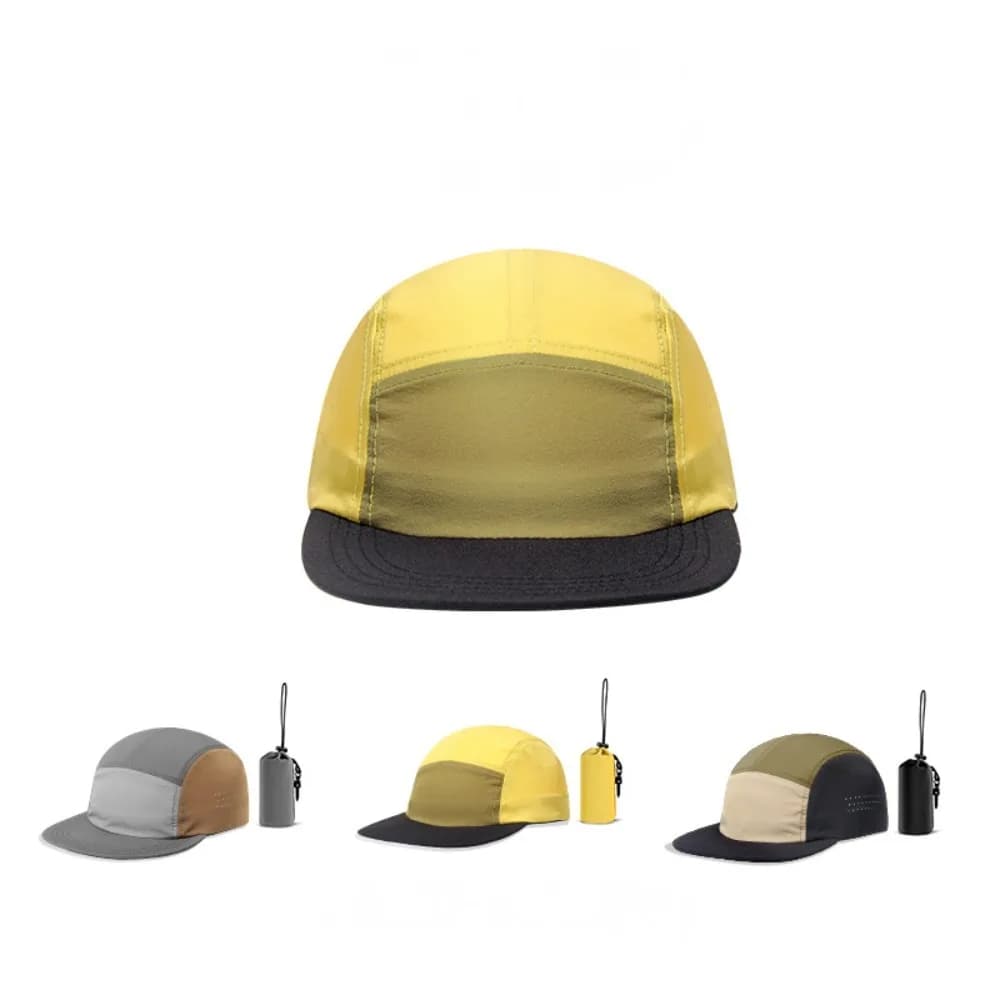 Cappellino da Baseball Nero Unisex con Visiera Piatta, Impermeabile in Nylon Traspirante, per Corsa all'Aperto, Campeggio, Viaggi e Moda