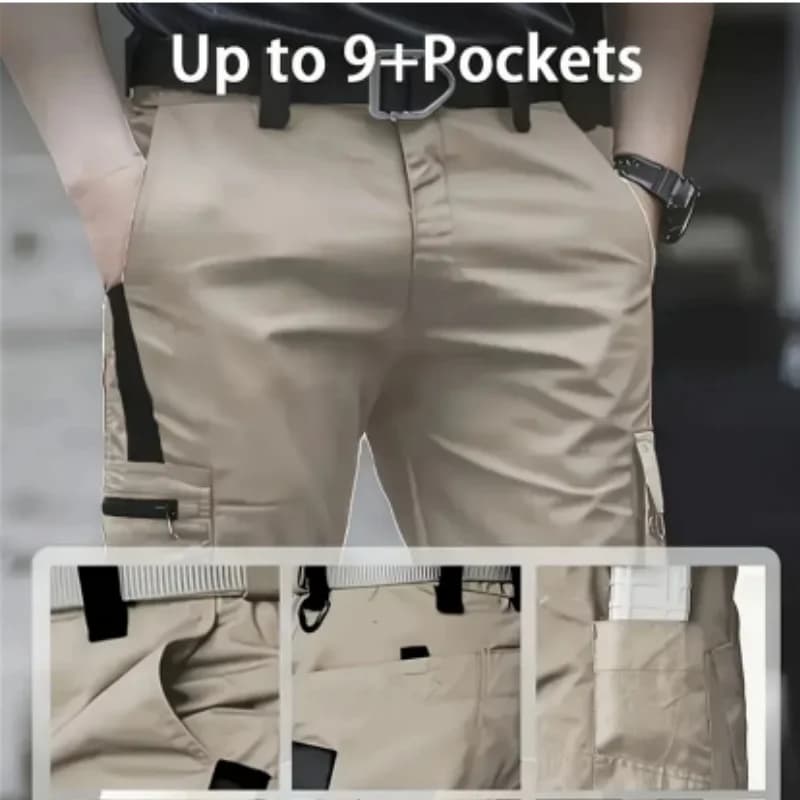 Men's Outdoor Hiking Workwear Shorts Tactical Shorts Multifunctional Pockets Suitable for Hiking Mountaineering Fishing Cycling