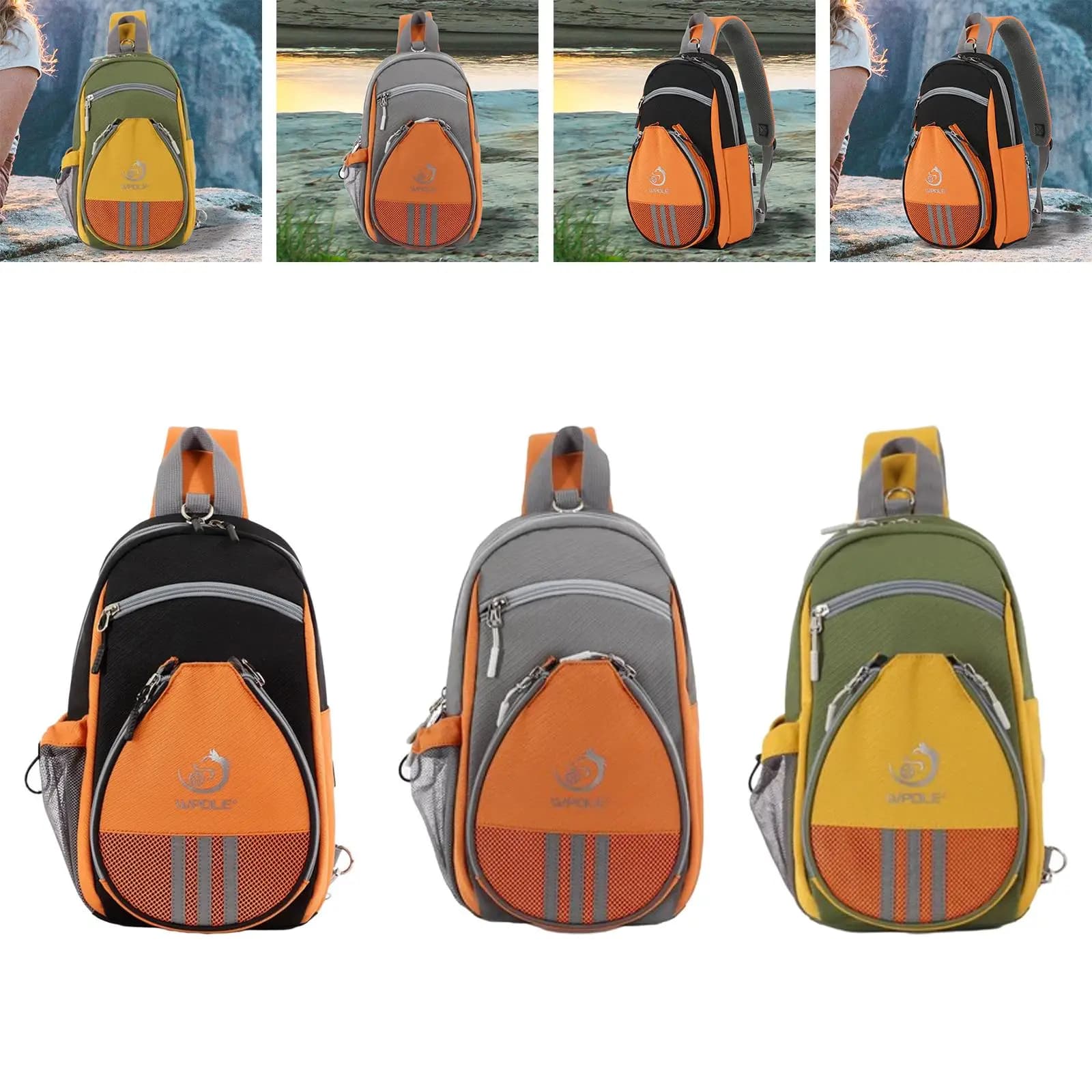 Borsa per Racchetta da Ping Pong, Custodia per Racchetta da Tennis da Tavolo, Organizer Portatile Resistente, Borsa a Tracolla per Principianti