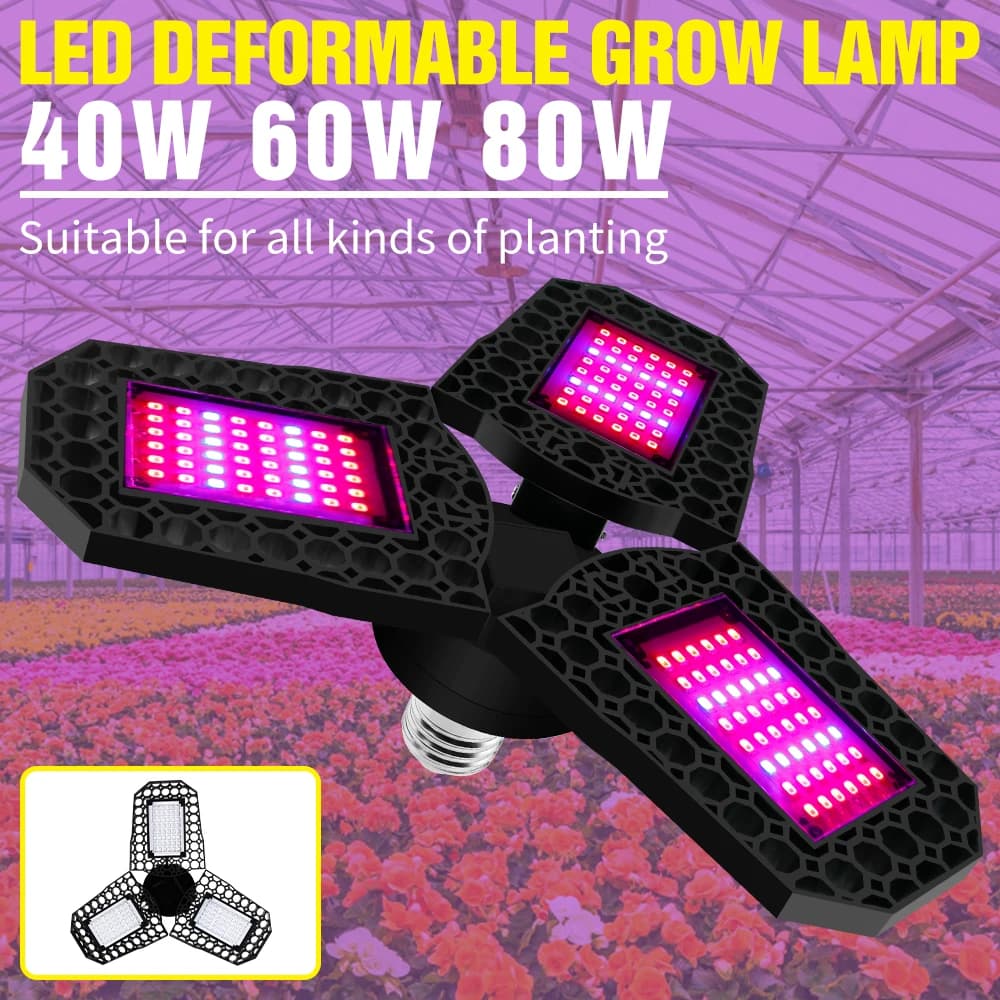 E27 LED Cultivation Plant The Lights Spectro Complete Phytolamp Flowers Seeds Hydroponic Growth Lamp Foldable For Growbox Internation