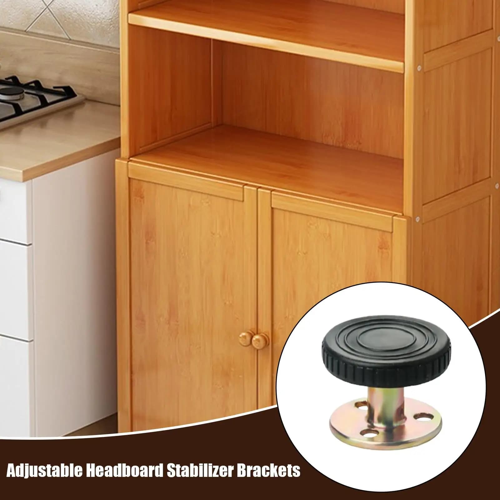 10 pz Filettatura Regolabile Telaio Letto Fissatore Anti-Shake Strumento Porta Testiera del Letto Tappi Parete Comodino Anti-bilanciamento Stabilizzatore