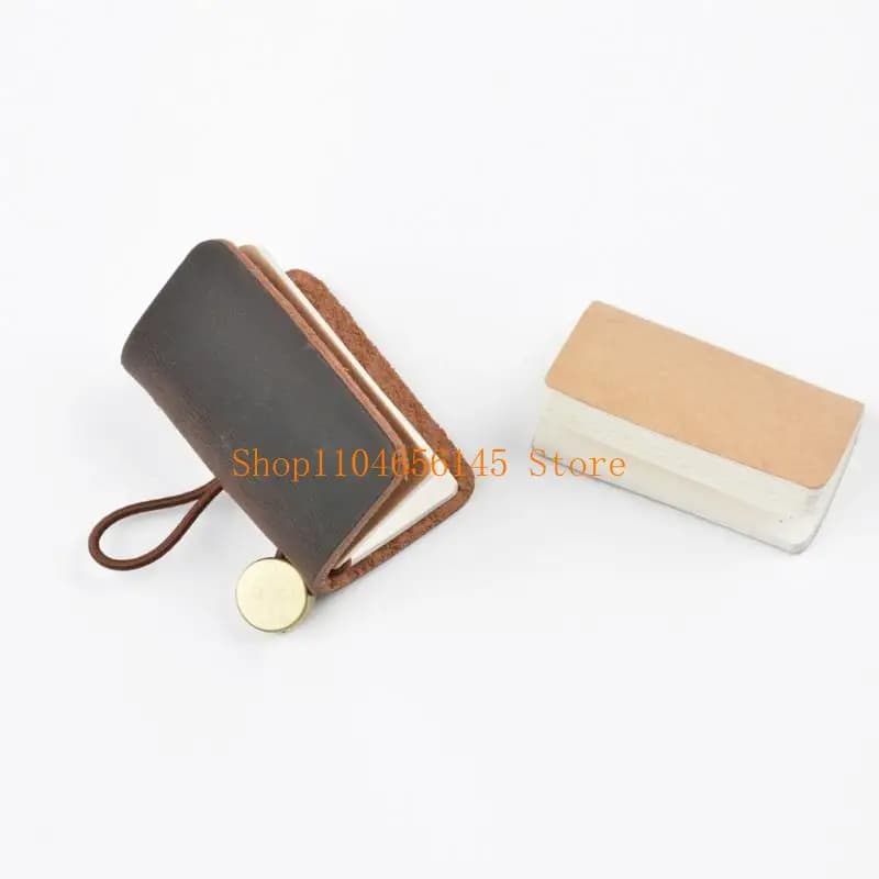 5asd Pocket Leather Journal Refillable Notebook 60 Page Unlined for Writing Sketching
