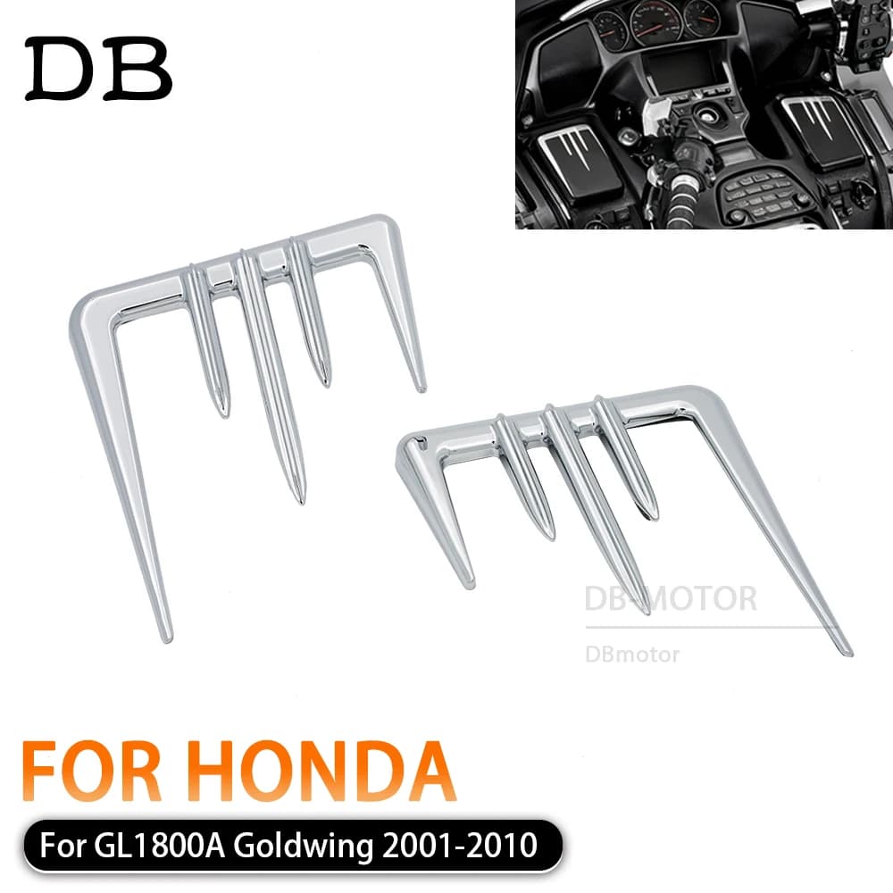 Fit Honda Goldwing GL1800 Gold Wing GL 1800 2001 -2009 Accessori moto Guanti cromati Finiture ABS Accenti decorativi Parti