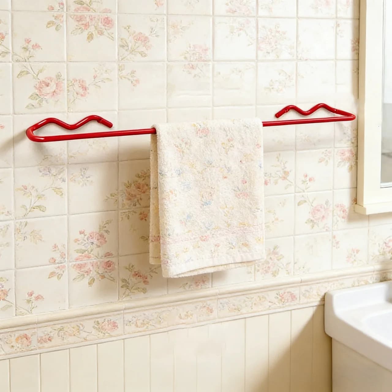 Portasciugamani da Bagno – Portasciugamani da Parete Stile Dopamina, Asta Portasciugamani Moderna in Metallo per Organizzazione Bagno e Arredamento Casa