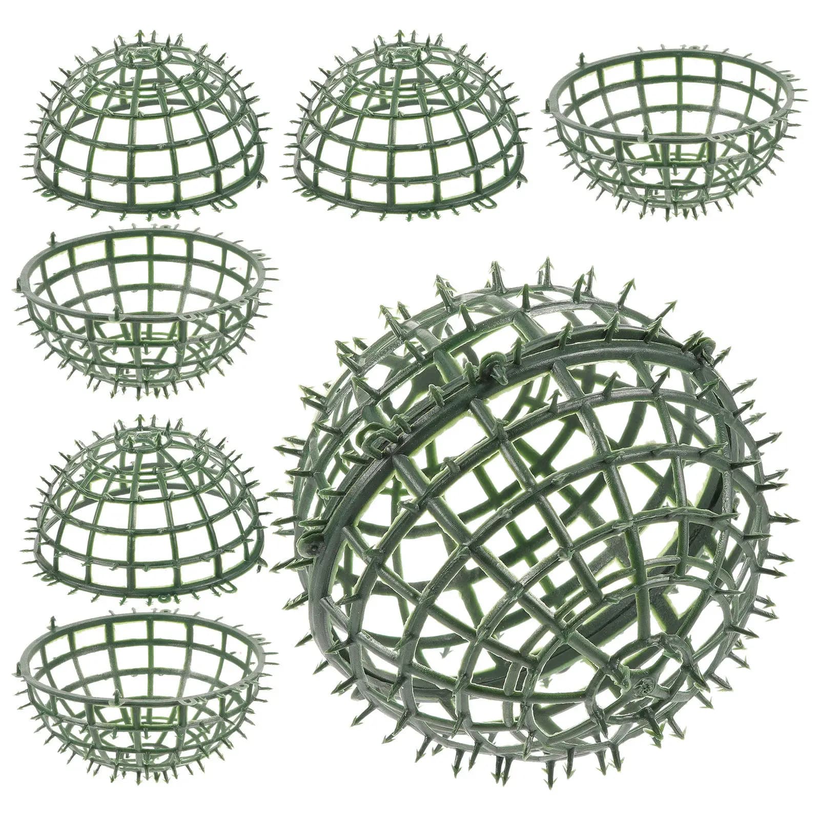 Set of 4 Supports for Grass Balls, Floral Compositions Structure, Topiaria Frame, for Wedding Decorations, Gardens & Celebrations, Artificial Plant Support Sand