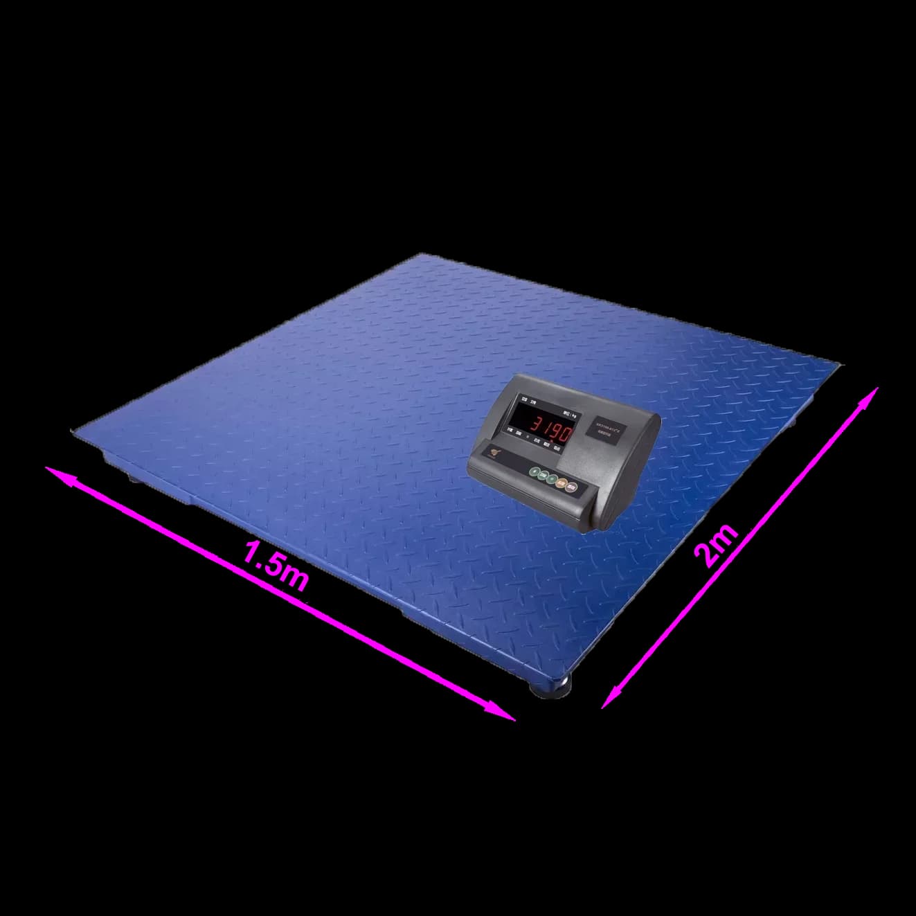 Balancing 1.2*2m 1000kg 5mm Plate Digital Industrial Platform 3 Ton Pig Balancing Weight for floor scales for cattle