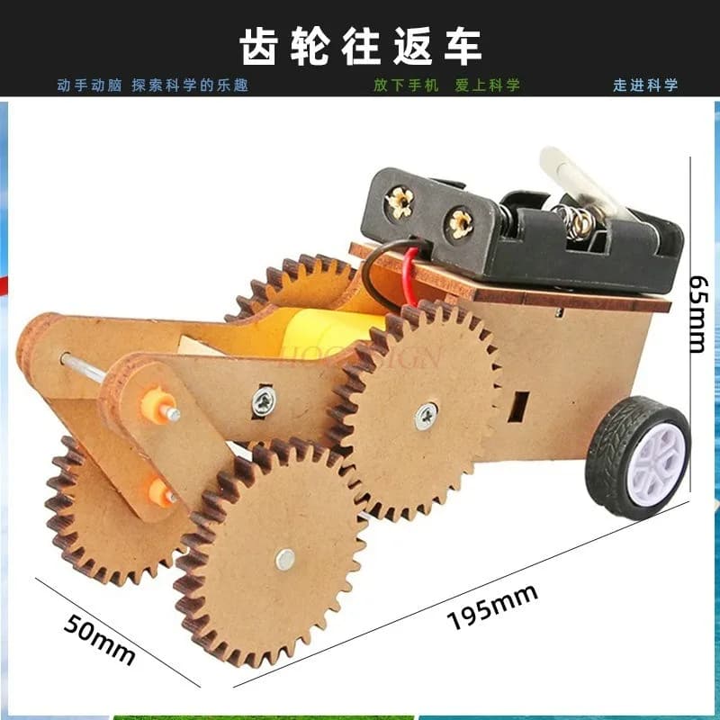 1 pz pacchetto materiale fai da te tecnologia in legno piccolo creatore invenzione scientifica per bambini set di fisica assemblaggio fatto a mano