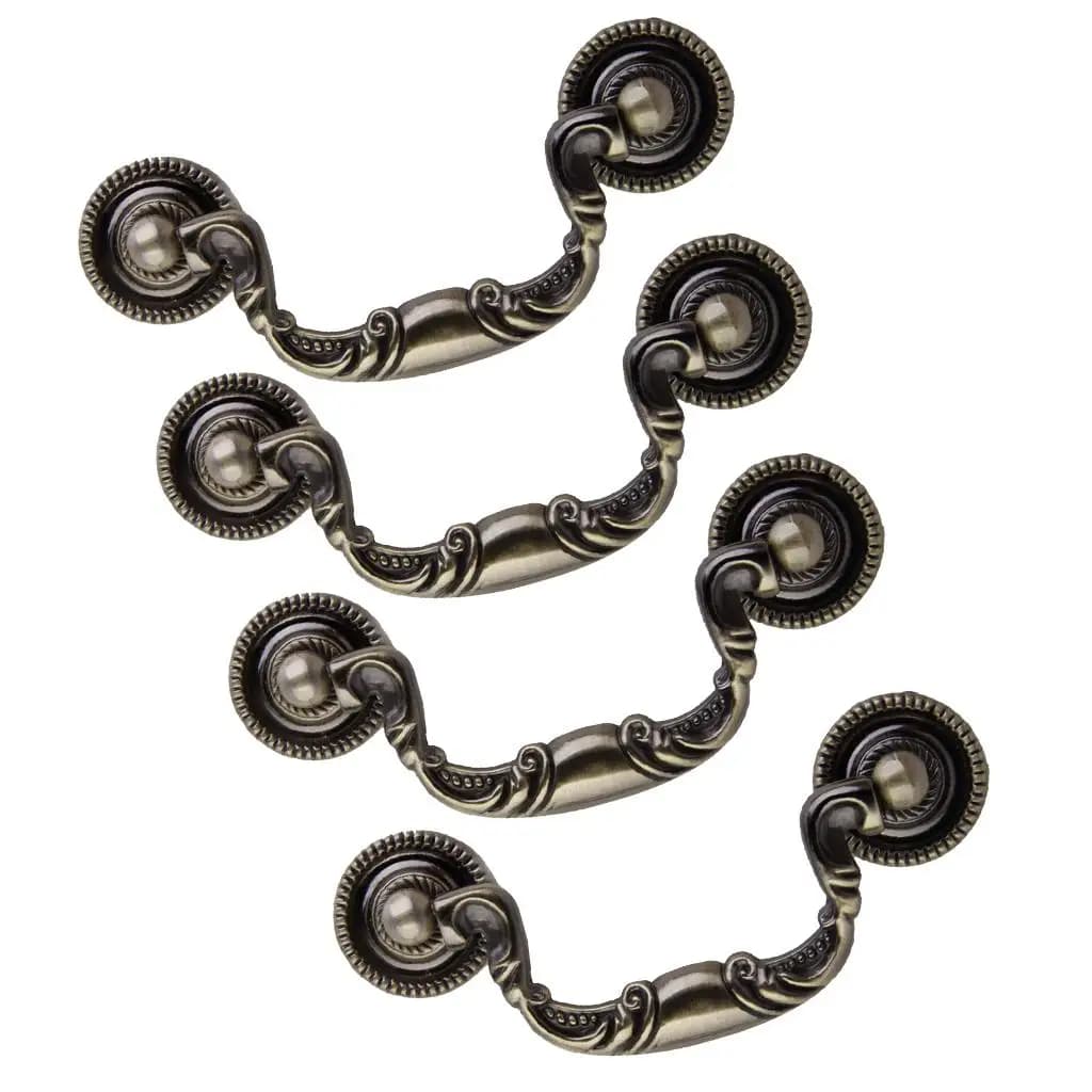 Maniglia Vintage per Cassetti 96mm, Pomello in Lega per Armadietti, Maniglia per Porta Armadio Stile Europeo per Cassetti Domestici