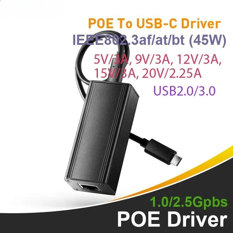 2 adattatori Ethernet USB 1000Mbps/100Mbps Plug and Play da Type-C a RJ45 per computer, laptop e telefono