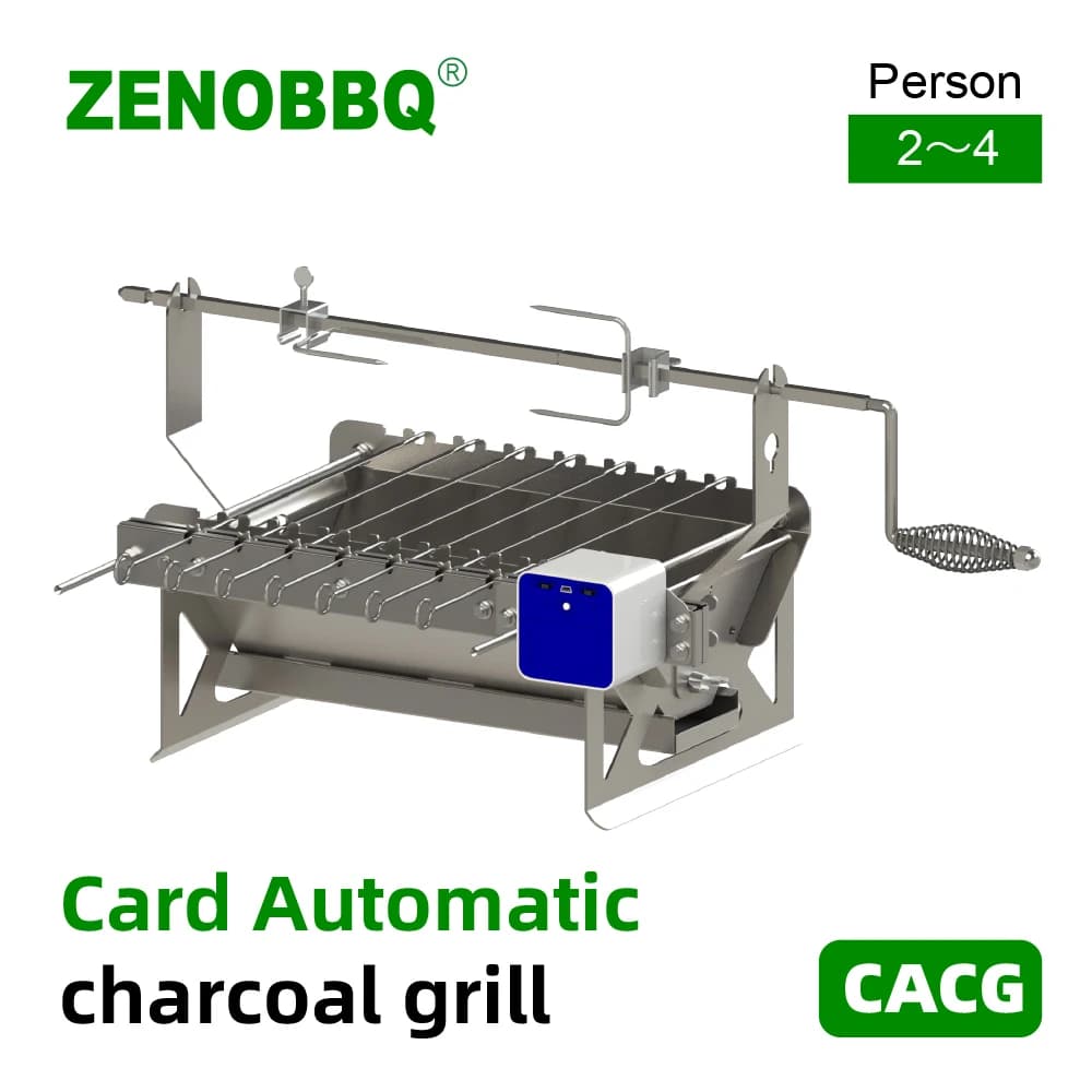Scheda automatica griglia a carbone barbecue girarrosto spiedini ruota arrosto barbecue spiedo attrezzatura da campeggio motore DC forchetta per pollo